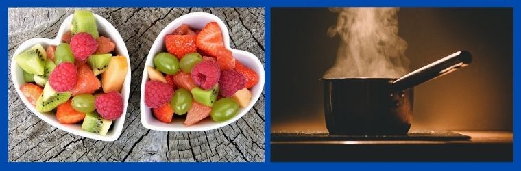 Alimientación COVID-free: alimentos crudos vs alimentos cocinados