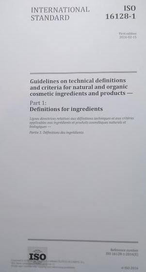 ISO 16128-1: definiciones técnicas para los productos e ingredientes naturales y orgánicos en cosmética