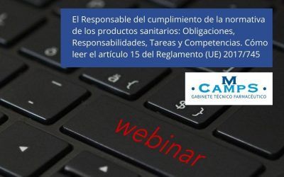 Responsable del cumplimiento de la normativa de los productos sanitarios: un webinar de GTF y Medifocs