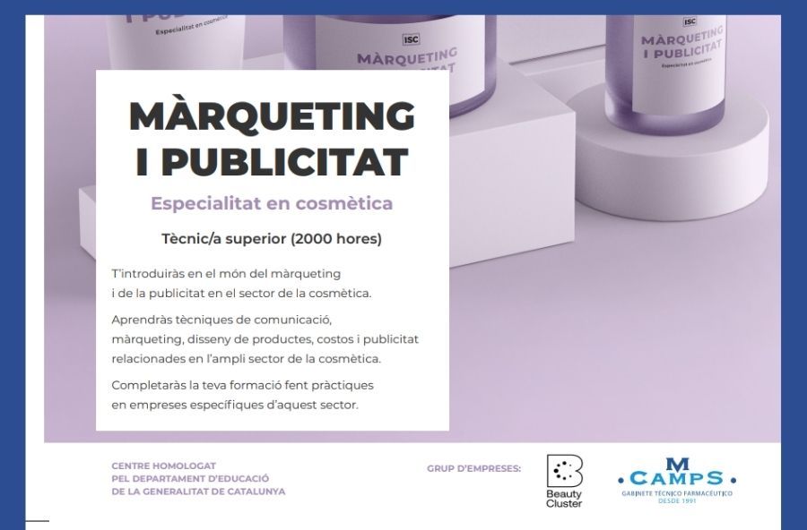 CFGS en Marketing y Publicidad especializado en Cosmética