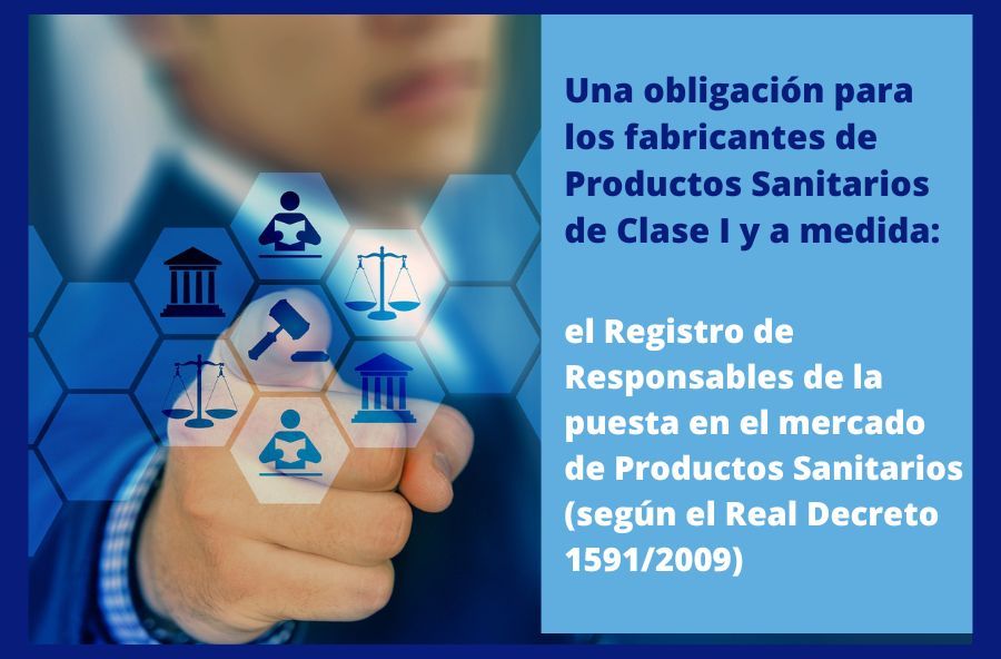 Registro de Responsables de la puesta en el mercado de Productos Sanitarios de Clase I y a medida.